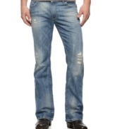 These light wash distressed jeans from INC International Concepts show off how you like to wear your wear.