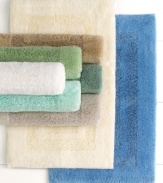 Refresh your bath in comfort and style with this Cotton Collection bath rug from Martha Stewart Collection. Features plush, ultra-soft texture and a tonal design. Non-skid backing.