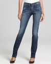 Vintage-inspired fading lends cool nonchalance to these Citizens of Humanity straight-leg jeans.