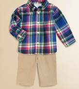 Give your little guy a classic preppy look that's bright from the start