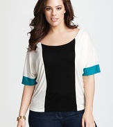 JET Plus Size Color Block Tee