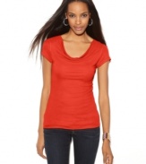 A fabulous fit accented by a soft cowl neckline makes this INC top an essential piece for every wardrobe!