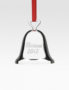 A collectible favorite, the annual Christmas bell in gleaming silverplate is engraved with the phrase Christmas 2012.Lustrous finishSilverplate3HElegantly packaged for gift-giving and storageMade in USA