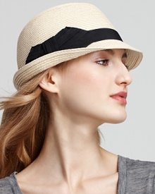 August Accessories Paper Fedora with Bow