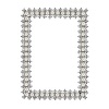 Crystal & Pearl Frames by Olivia Riegel. Delicate frame with faux pearls and Swarovski crystals in a silver-tone metal finish.