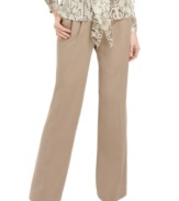 These trousers from Jones New York feature a chic wide leg and pleats at the front for an ultra-modern look.