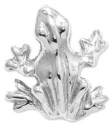 Hop to it! This 3D charm will make the perfect gift for the frog-lover you know. Crafted in 14k white gold. Chain not included. Approximate length: 2/5 inch. Approximate width: 2/5 inch.