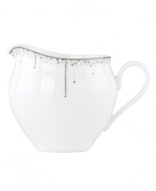 A fine mist punctuated by shimmering icicles trickles in from the edge of this dreamy creamer. In snow-white bone china, serveware and serving dishes from Lenox's Enchanted Seasons collection deliver modern whimsy to every meal. Qualifies for Rebate