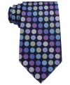 Circle back around to fun even if it's an all-business type of day with this dotted silk tie from Michael Kors.