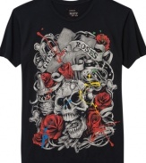 Welcome to the jungle baby. This Guns N Roses t-shirt from RIFF rocks.