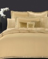 This Modern Classics Gold Leaf quilt adds a layer of elegant simplicity to your bed.