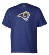 Earn your fan status and flaunt it proudly with the sleek athletic fit and bold logo design of this St. Louis Rams t shirt from Reebok. (Clearance)