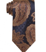 A rich paisley print gives this Countess Mara tie sophisticated style that stands alone.