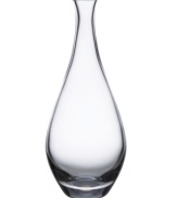 A dramatic teardrop shape in luminous glass makes this Lenox Garden vase a striking showcase for bright Gerbera daisies. Its narrow spout pulls all the blooms together for one full and incredibly brilliant bouquet. Qualifies for Rebate