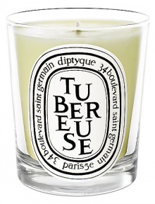 Very strong and flowery, the tuberose gives off an intoxicating and sensual perfume. It is a white bulbous flower native to Mexico, and the most expensive floral raw material in the world, for perfume making.Floral 50-60 hours burn time Keep wick trimmed to ½ to ensure optimal use Hand poured and made in France 