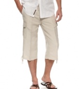 Go long this season. In a cool clam-digger style, these Cubavera shorts redefine your summer style.