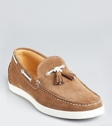 Classic tassel loafers with sporty boat shoe details add an extra dimension to your casual cool style.