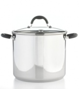 Give guests and family members something to talk about-the masterful meals created by this professional piece. The stainless steel construction includes an impact-bonded base that quickly and evenly heats ingredients to perfection, serving up incredibly hearty soups, stews and more. Limited lifetime warranty.