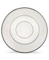 Pure opulence. Posh opalescence. This classically designed line of Lenox dinnerware and dishes is accented by a platinum rim and a delicate flourish of vine-like, white-on-white imprints with raised, iridescent enamel dots. Great gift for a housewarming, wedding or yourself. Qualifies for Rebate