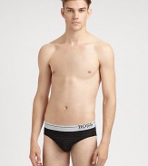 An everyday brief with simple stripe detail and a contrast elastic logo waistband for a sporty feel.Elastic logo waistband61% polyamide/27% elastane/12% polyesterMachine washImported