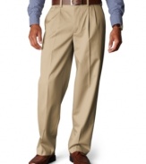 Comfy and casual, these handsome pants from Dockers are perfect for work any beyond.