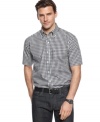 Square off. This Izod shirt is a crisp, classic look that's perennially in style.