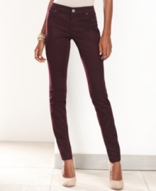 Get the look of the season with skinny colored denim from INC. These jeans still feature the fabulous fit you love!