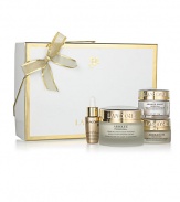 Absolue Premium Bx is the ultimate in skin care that helps deeply replenish moisture, improve skin's elasticity and clarity. Gift Set Contains: Absolue Premium Bx SPF 15 Sunscreen 1.7 oz., Absolue Eye Premium Bx 0.5 oz., Absolue Night Premium Bx 0.5 oz., Absolue Ultimate Bx Night Serum 0.27 oz. 