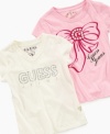 Glam up your little one's look with one of these cute tees from Guess.