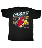 Fly high in your casual wardrobe with this Angry Birds graphic tee from Fifth Sun.