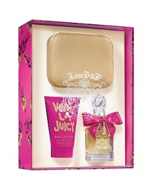 Can't get enough couture? Who can! For juicy girls who want it all this set includes a 1.7 fl. oz. Eau de Parfum Spray, a 4.2 fl. oz. Viva la Body Lotion and a 4.2 fl. oz. Viva la Shower Gel.