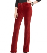 Dress up your look instantly with these flattering bootcut pants from Not Your Daughter's Jeans, rendered in super-soft velvet. (Clearance)