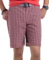 With a cool prepster vibe, these plaid shorts from Izod are ready to take your weekend by storm.