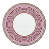 Inspired by Milleraies, Raynaud's spearhead tableware set, Attraction boasts a freer, more modern design with alternating narrow and wide stripes. It will embellish any table with its shades of pink and red, enhanced with mauve and orange and underscored subtle shades of green and brown.