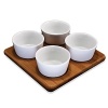 Beautiful porcelain and bamboo serveware collection from BIA Cordon Bleu. Serve sauces and dips from these sets of mini dishes.