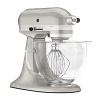 This appealingly retro stand mixer is a kitchen essential for the serious home cook. With 10 speed settings and a tilt-back mixer head for easy access to the 5-qt. work bowl.