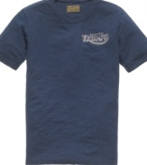 Rev up your casual wardrobe with this graphic tee from Lucky Brand Jeans.