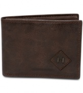 Carry your cards in style with this Tommy Hilfiger bi-fold leather wallet.