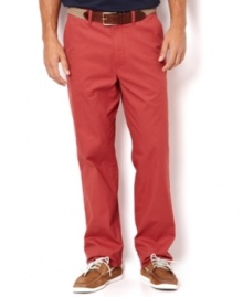 For a regular fit but exceptional color, update your casual wear with these lightweight pants from Nautica.