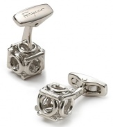 Salvatore Ferragamo Gancini Cube Cufflinks