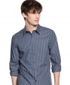 This shirt from Kenneth Cole is a step-up from your normal stripes.