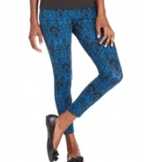 Style&co.'s printed leggings are a statement piece! Try them with a solid top and pretty flats.