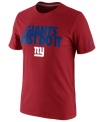 No frills. Let everyone know your New York Giants are ready to take care of football business with this graphic t-shirt from Nike.