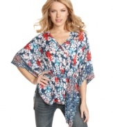 Integrate a bit of international cool into your stockpile of tops with this fun, kimono style from Jessica Simpson!