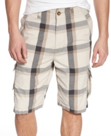 Clambake, anyone? These cool cargo shorts from American Rag go wherever the warm weather takes you.