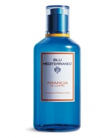 Zesty and cosmopolitan, this relaxing fragrance was inspired by the Isle of Capri-the very essence of glamour and fashion. The sophisticated world of Acqua di Parma, with its impeccable and understated refinement, presents Blu Mediterraneo-a collection of products whose noble ingredients create the link between essences and emotions, each reflecting the beauty and culture of Italy's most emblematic destinations.• Cool relaxing notes of citrus on a suggestive musk base.• Top notes of Sicilian orange and mandarin, bergamot, grapefruit, and lemon.• Heart notes of petit grain, mate leaves, and cardamom.• Base notes of musk and caramel.• In a sleek blue glass bottle with a signature label.