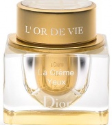 See for yourself the miracle of L'Or de Vie just for eyes. The most precious vital ingredients nature has ever given to beauty. Anti-oxidant rich and extravagantly luxurious. Sourced from the legendary white grape vineyards of Château d'Yquem. Souffle-light yet highly concentrated to absorb instantly into the delicate, age-prone eye area.