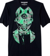 For the man who has no intention of disappearing into the crowd: The Invisibility T-Shirt from Sean John with its android-in-evening-attire graphic.