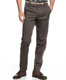 Slim down your business look with these tapered pants from Sons Of Intrigue.