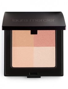 Laura Mercier Illuminating Powder is comprised of four difference shades in one colour family that blends perfectly on to the skin, adding illumination and radiance to any skin tone. The silky smooth formula applies naturally and evenly while adhering to the skin providing longer wear. 